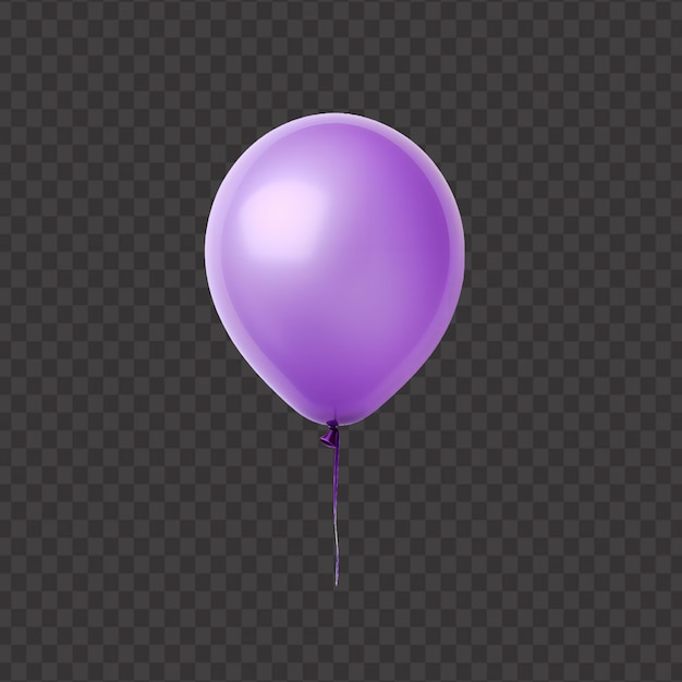 PSD palloncino viola png