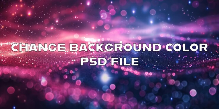 PSD 紫と青の背景に星がたくさんあります