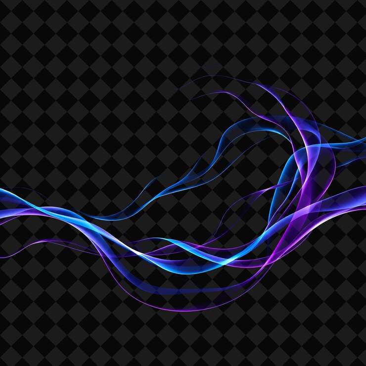 PSD a purple and blue smoke with a black background with a black background