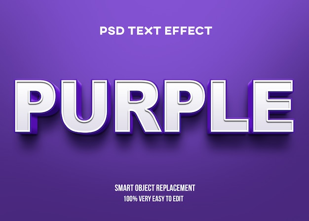 Purple bold text effect
