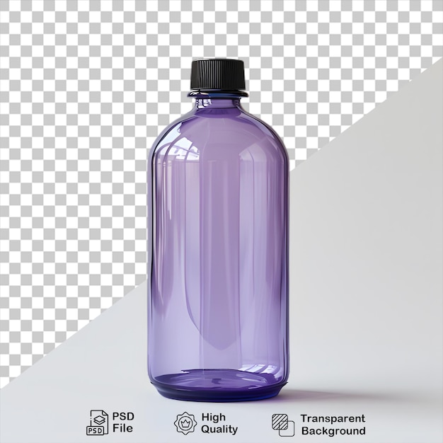 PSD purple bottle mockup isolated on transparent background include png file