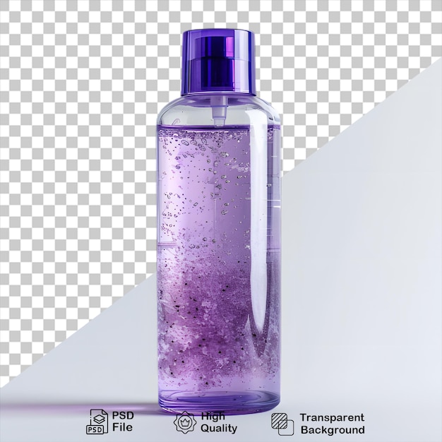PSD purple bottle mockup isolated on transparent background include png file