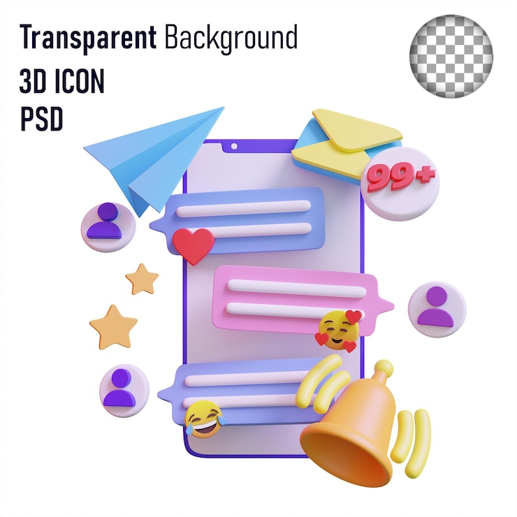 PSD a purple box with the words transparos on it