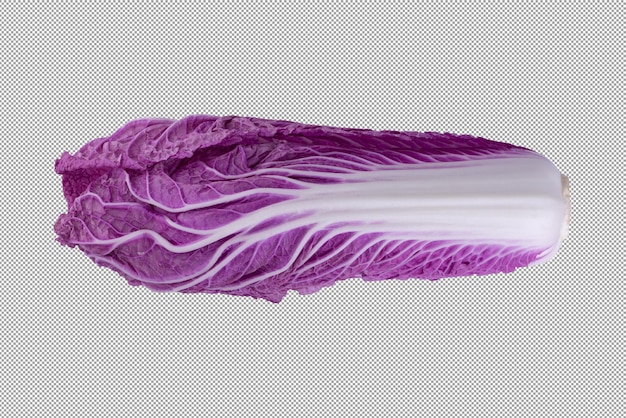 PSD purple chinese cabbage isolated on alpha background