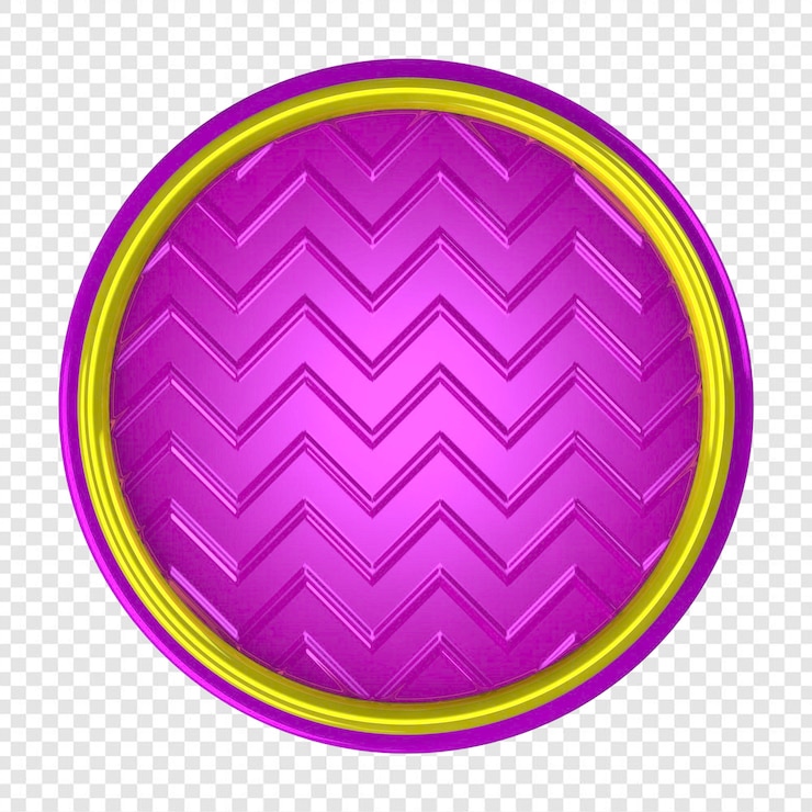 PSD purple circle with yellow detail