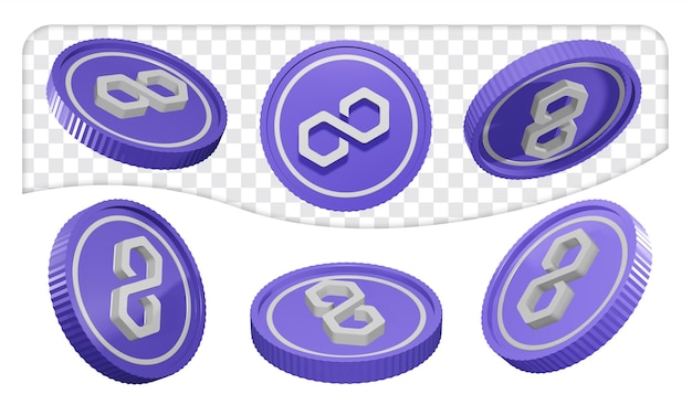 PSD a purple coin with the word link on it.