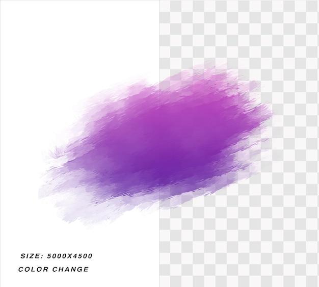 PSD purple color brush stock on transparent background