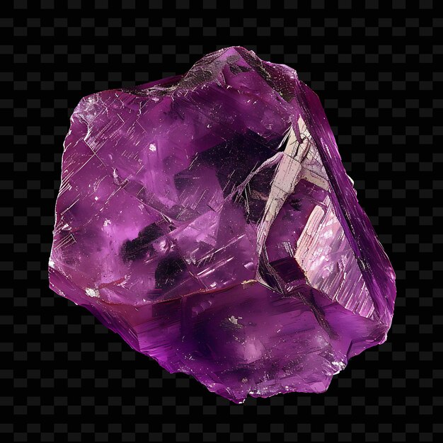 PSD un diamante viola è mostrato su uno sfondo nero