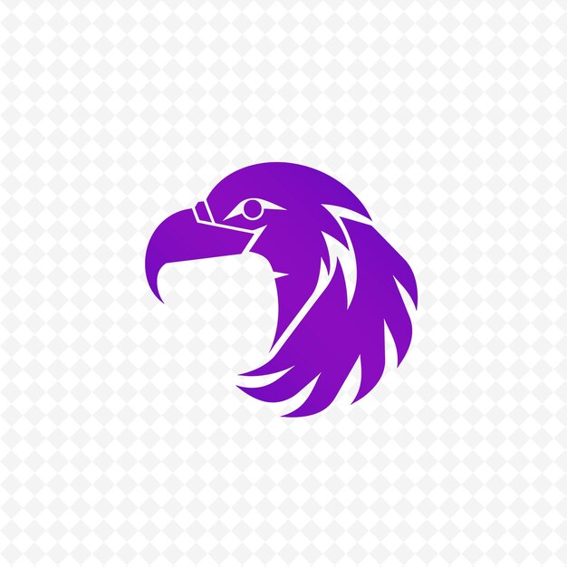PSD purple eagle with a purple background