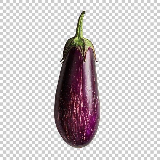 PSD a purple eggplant is shown on a transparent background