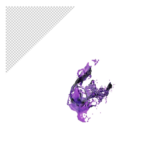 PSD viola flash png