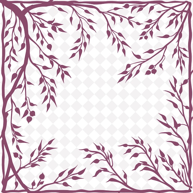 PSD a purple floral pattern with a white background with a place for text