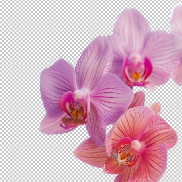 PSD 紫の花の背景に