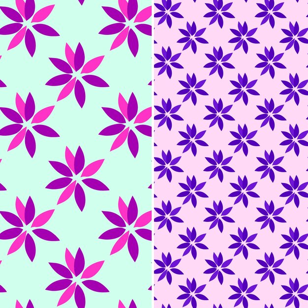 PSD purple flowers in a pink background