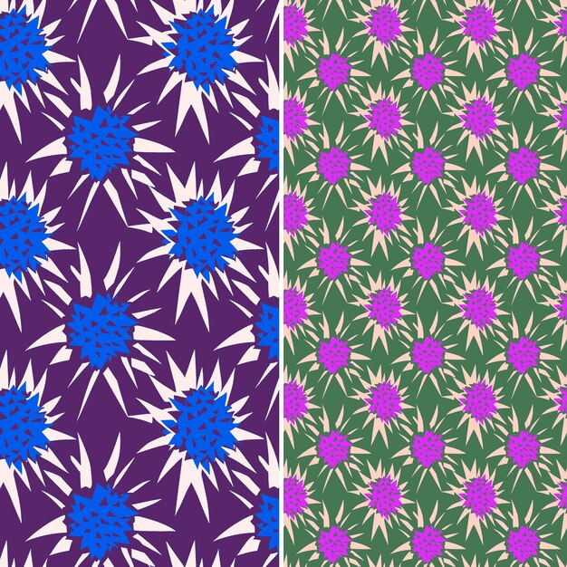 PSD purple flowers on a purple background