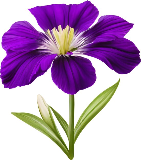 Fiori viola con gambi generati dall'ai