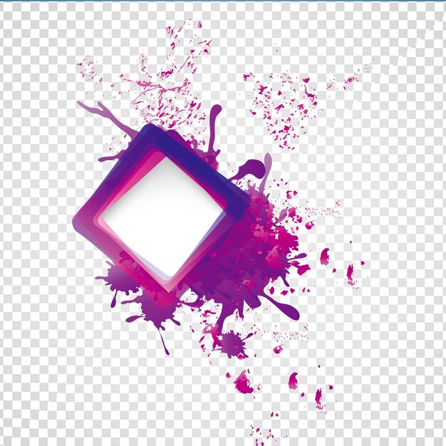 PSD purple frame