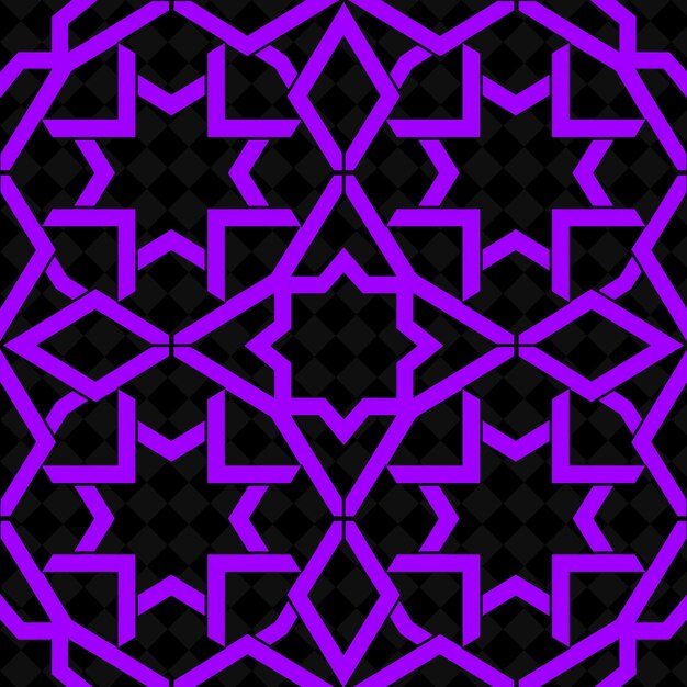 A purple geometric pattern with a purple geometric pattern