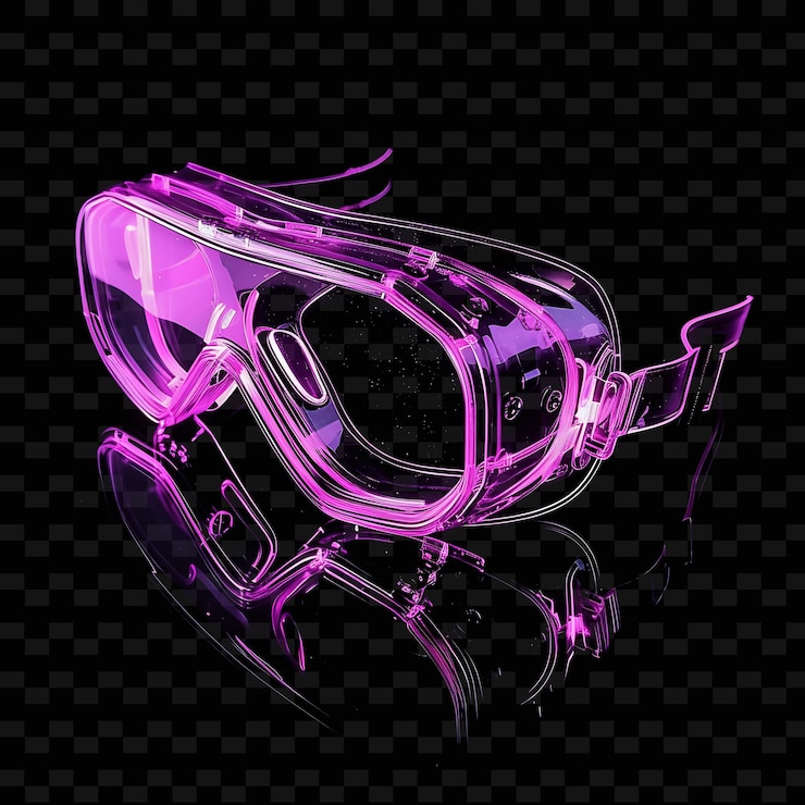 PSD a purple glass headphones that saysgatoron it