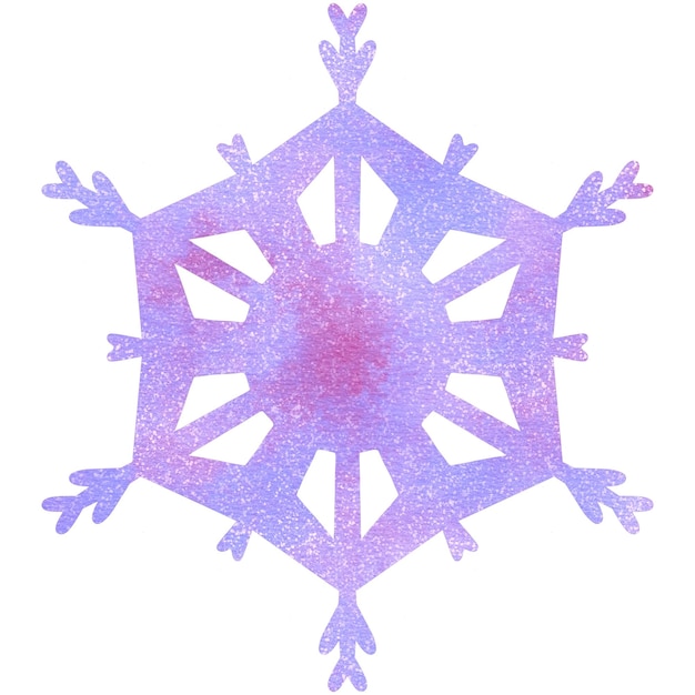 Purple Glitter Snowflake 10