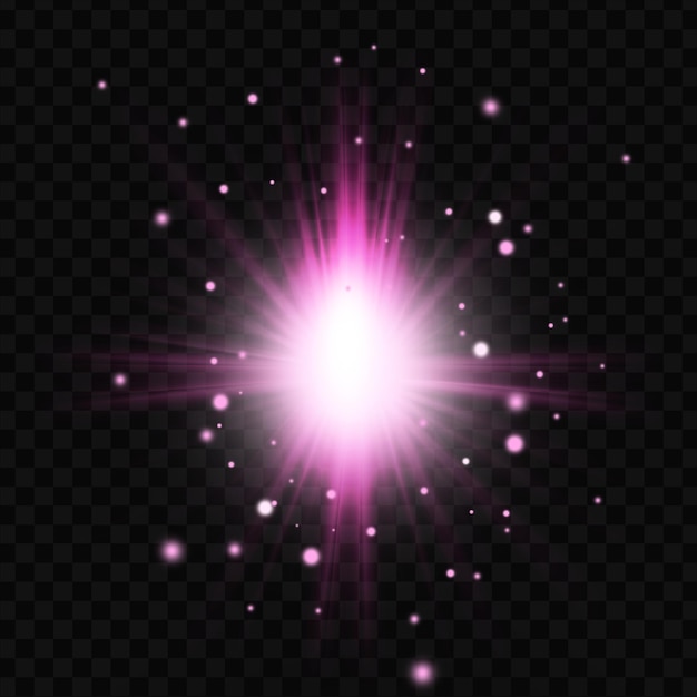 PSD purple glowing light burst explosion