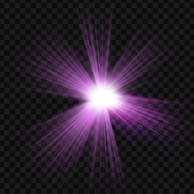 Purple glowing light effect