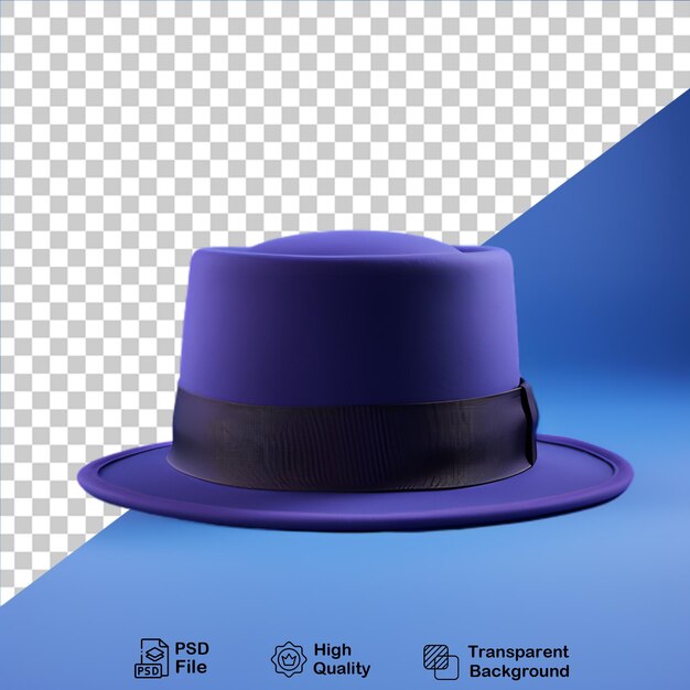 Purple hat isolated on transparent background png file