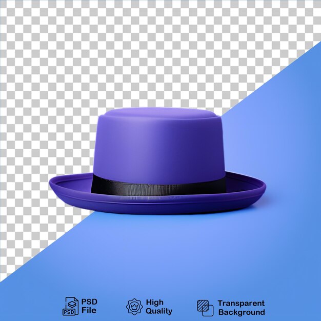 PSD cappello viola isolato su sfondo trasparente file png