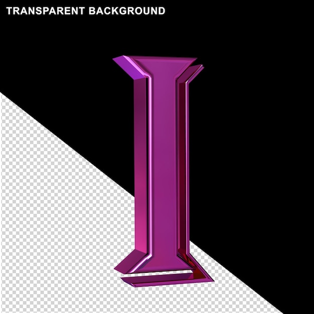purple letter i