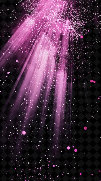 PSD purple lights on a black background