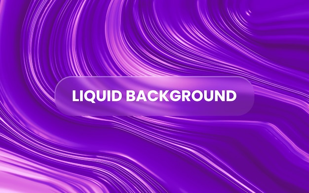 PSD purple liquid background with glassmorphism shape