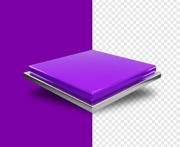 PSD purple metallic base with shadow