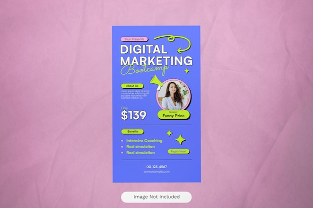 PSD purple modern business marketing digitale storia dei social media