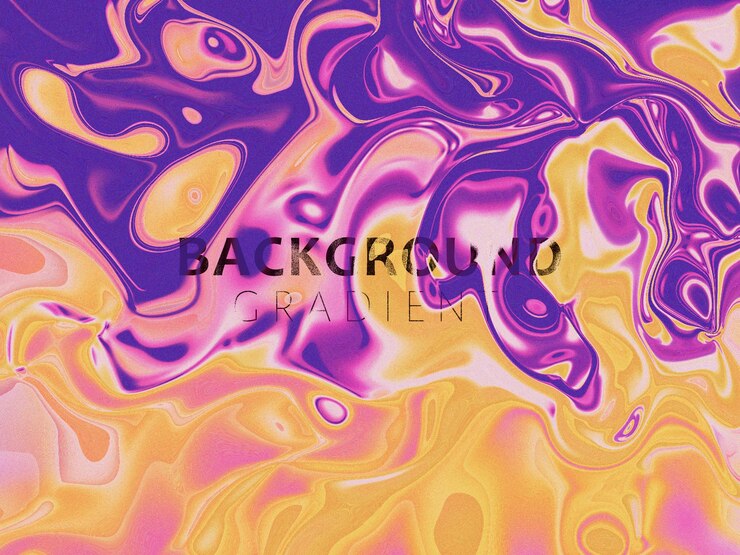 PSD a purple and orange background with a liquid marble texture