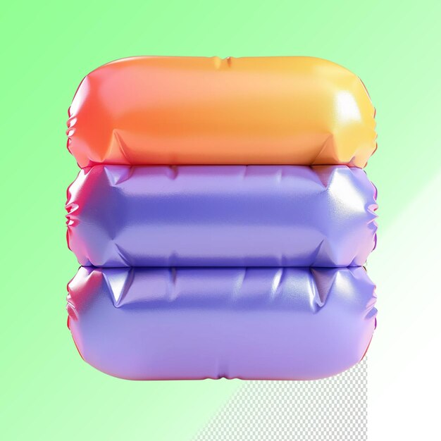 PSD a purple and orange couch with a yellow and orange cover