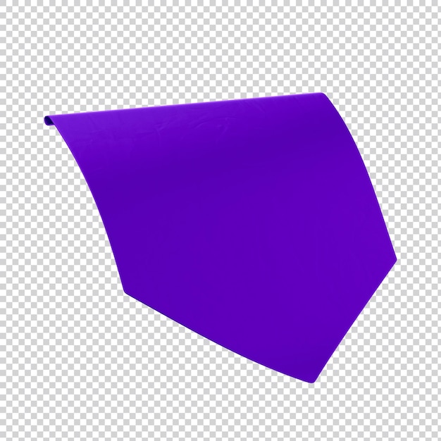 Purple paper flag 3d festa junina 3d brazil for june party saint john seal and arraia