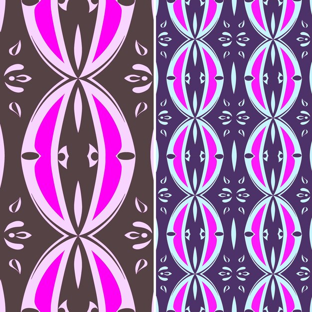 PSD a purple and pink background with a pattern of purple flowers