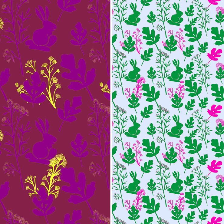 PSD a purple and pink background with a purple flower and leaves