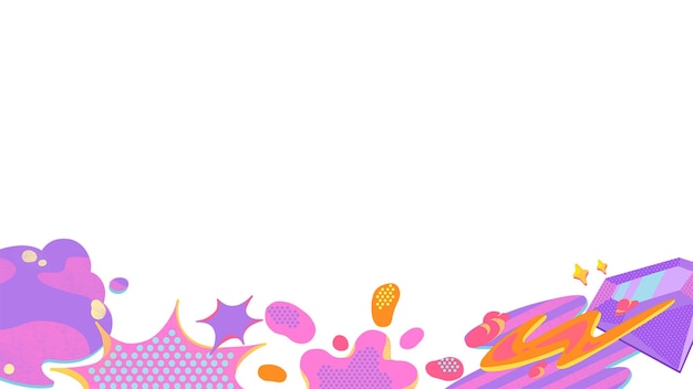 a purple and pink picture with fish swimming in it