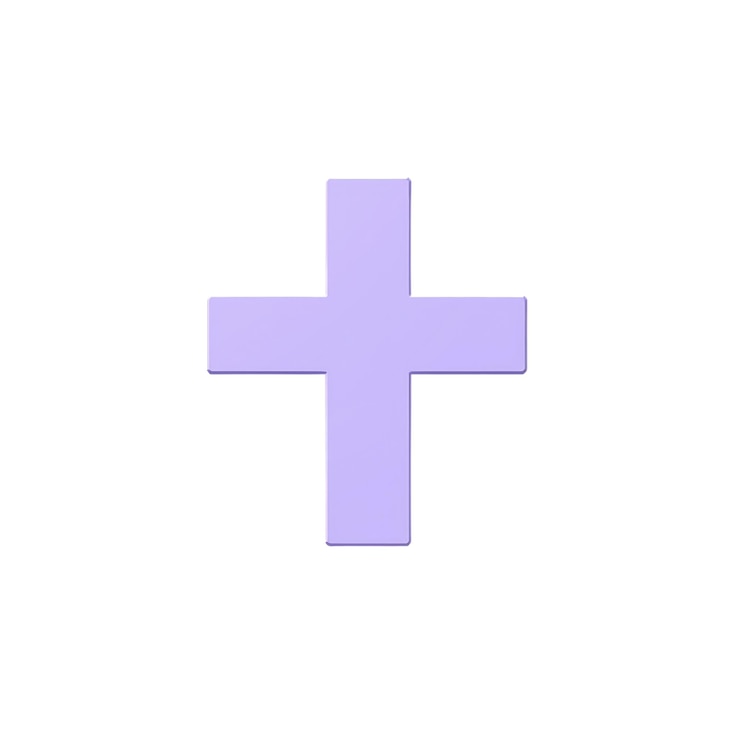 PSD purple plus sign icon