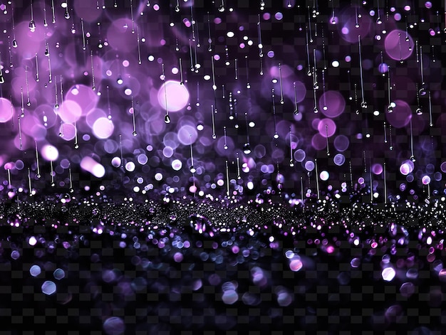 PSD purple and purple lights in the rain