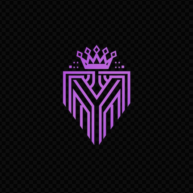 PSD a purple shield with a crown on it