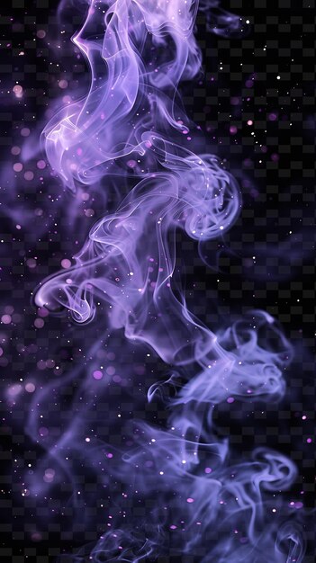 PSD purple smoke on a black background with a black background