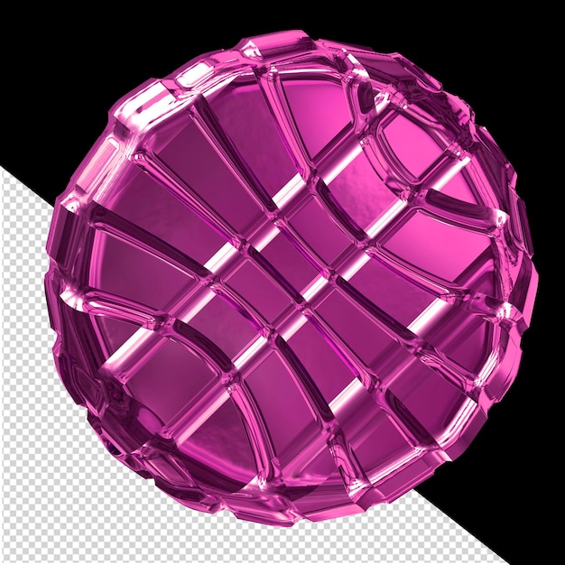 purple symbol made of rhombuses