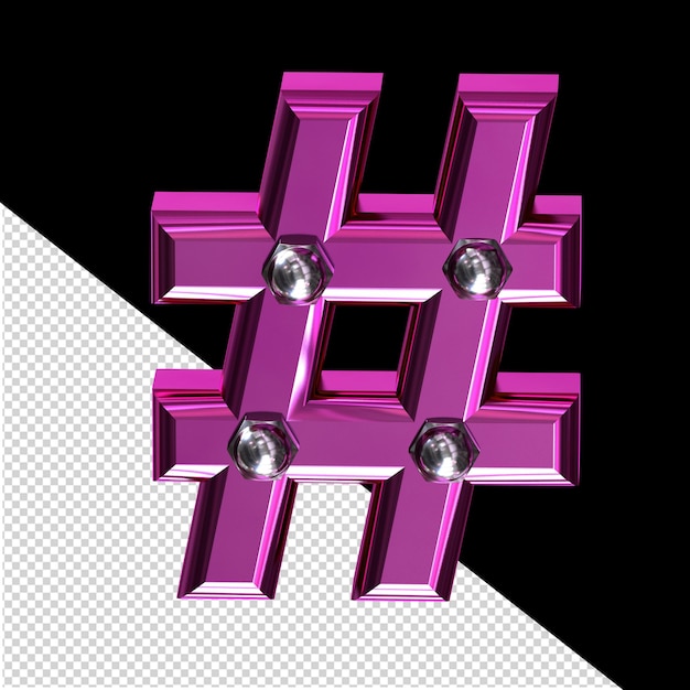 PSD purple symbol with bolts