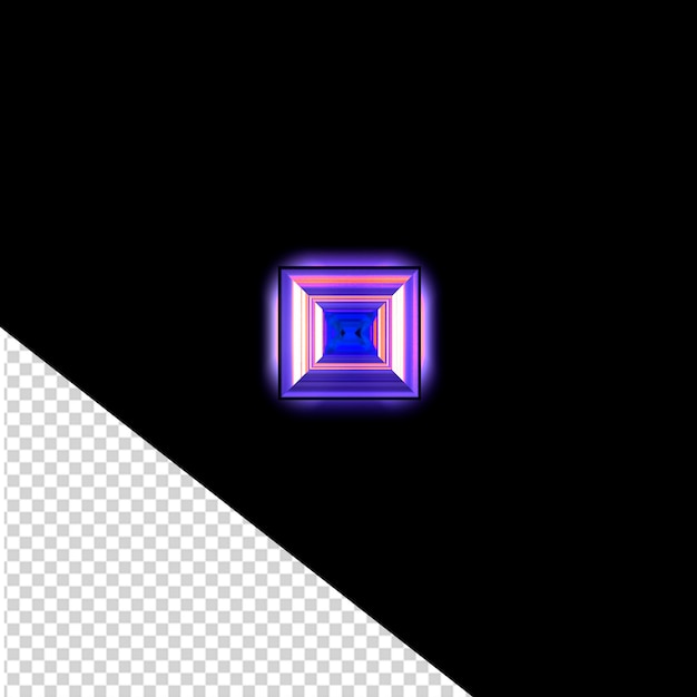 Purple symbol with glow