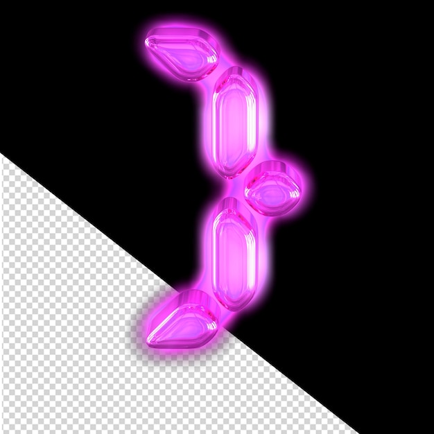 PSD purple symbol with glow