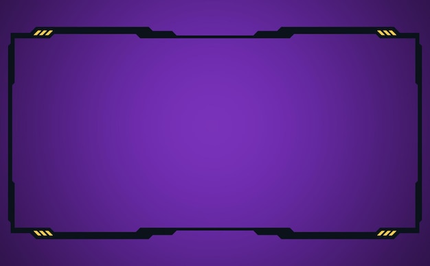 Фиолетовый технологический игровой фрейм
