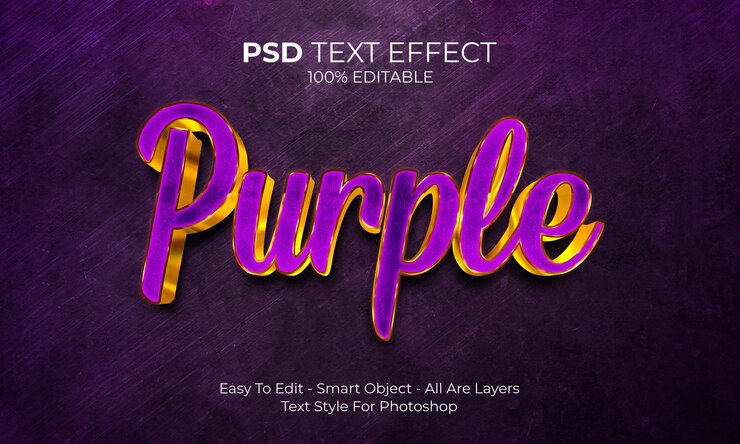 Purple Text effect