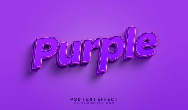 PSD purple text effect